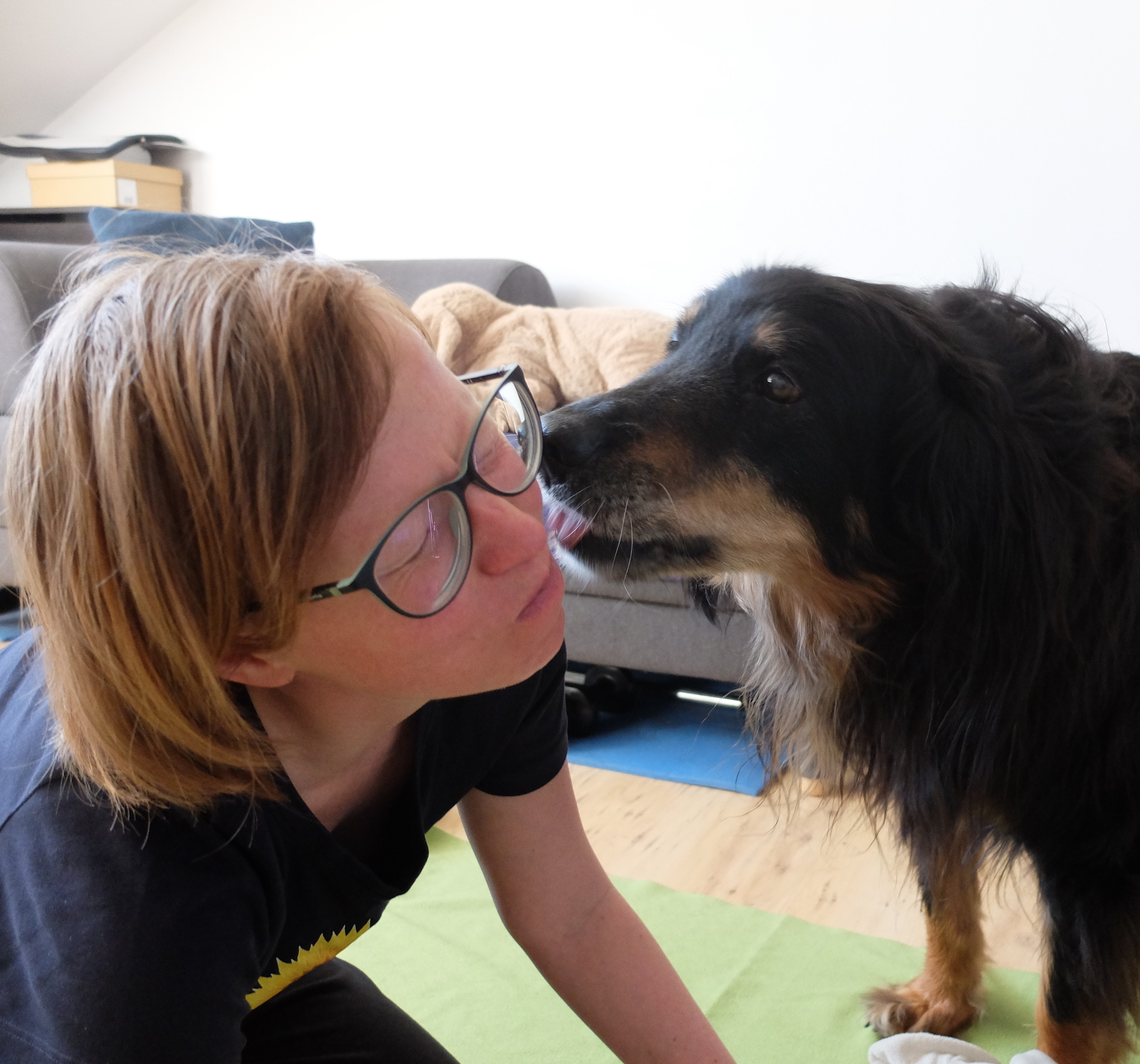 zdjęcie: Marta w tle jej pies